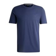 Hugo Boss Blå Bomull T-shirt med Gummilogo Blue, Herr