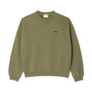 Lacoste Loose Fit Badge Sweatshirt (Grön Khaki) Green, Herr