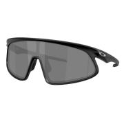 Oakley Matt Svarta Solglasögon med Prizm Black Linser Black, Unisex