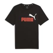 Puma Ess+ Tee Logo T-Shirt Black, Herr