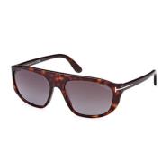 Tom Ford Klassiska svarta solglasögon Brown, Unisex