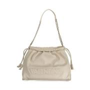 Valentino by Mario Valentino Beige Handväska med Kedjeskulderrem Beige...