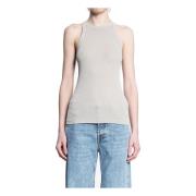 James Perse Ribbad Tanktop Grå Ärmlös Gray, Dam