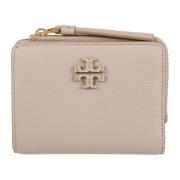 Tory Burch Bi-Fold Plånböcker för Kvinnor Beige, Dam