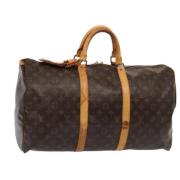 Louis Vuitton Vintage Pre-owned Canvas handvskor Brown, Dam