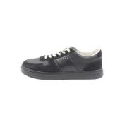 Hogan Svarta Sneakers med Mocka och Läder Black, Herr