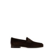 Santoni Bruna Mockasiner Carlos i Suede Brown, Herr