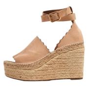 Chloé Pre-owned Pre-owned Mocka espadriller Beige, Dam