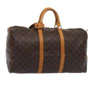 Louis Vuitton Vintage Pre-owned Canvas handvskor Brown, Dam