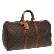 Louis Vuitton Vintage Pre-owned Canvas resvskor Brown, Dam