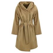 Max Mara Studio Kamelull Huva Kappa Brown, Dam