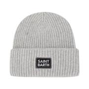 MC2 Saint Barth Vinter Ribbstickad Beanie Mössa Gray, Herr