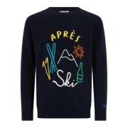 MC2 Saint Barth Blå Crew Neck Sweater Heron Blue, Herr