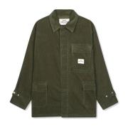 Mads Nørgaard Oversized Corduroy Arbetsjacka Green, Dam