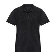 Issey Miyake Veckad polo Black, Herr