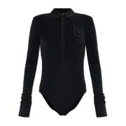 Lacoste Bodysuit med Logo Black, Dam