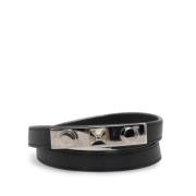 Yves Saint Laurent Vintage Pre-owned Laeder armband Black, Dam