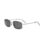 Celine Silver Asian Fit Stora Solglasögon Gray, Unisex