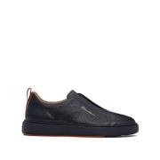 Santoni Höj din stil med trendiga sneakers Black, Herr