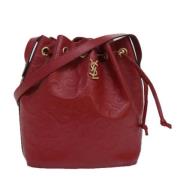 Yves Saint Laurent Vintage Pre-owned Laeder axelremsvskor Red, Dam