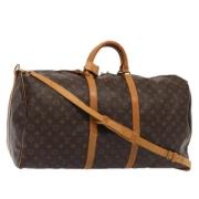 Louis Vuitton Vintage Pre-owned Canvas handvskor Brown, Dam