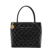 Chanel Vintage Pre-owned Laeder totevskor Black, Dam