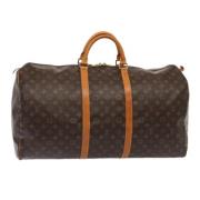 Louis Vuitton Vintage Pre-owned Canvas handvskor Brown, Dam