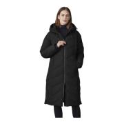 Junge Quiltad Parka med Justerbar Huva Black, Dam