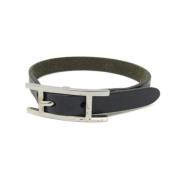 Hermès Vintage Pre-owned Laeder armband Black, Dam