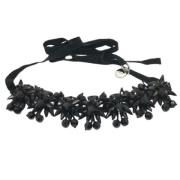 Prada Vintage Pre-owned Tyg halsband Black, Dam