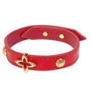 Louis Vuitton Vintage Pre-owned Laeder armband Red, Dam