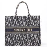 Dior Vintage Pre-owned Canvas handvskor Blue, Dam