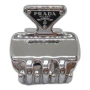 Prada Vintage Pre-owned Tyg hrspnnen Gray, Dam