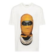 IH NOM UH NIT Mask20 Print Bomull T-shirt White, Herr