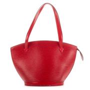 Louis Vuitton Vintage Pre-owned Laeder axelremsvskor Red, Dam