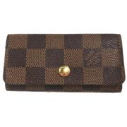 Louis Vuitton Vintage Pre-owned Tyg nyckelhllare Brown, Dam