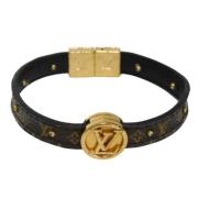 Louis Vuitton Vintage Pre-owned Tyg armband Brown, Dam