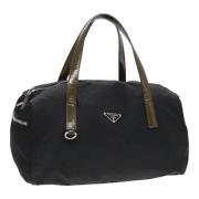 Prada Vintage Pre-owned Nylon handvskor Black, Dam