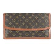 Louis Vuitton Vintage Pre-owned Tyg louis-vuitton-vskor Brown, Dam