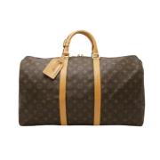 Louis Vuitton Vintage Pre-owned Tyg louis-vuitton-vskor Brown, Dam