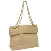 Chanel Vintage Pre-owned Laeder totevskor Beige, Dam