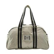 Chanel Vintage Pre-owned Tyg resvskor Gray, Unisex