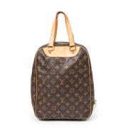 Louis Vuitton Vintage Pre-owned Belagd canvas handvskor Brown, Dam