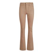 7 For All Mankind Jeans med belagd finish och slim fit Brown, Dam