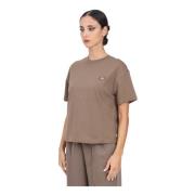 Dickies Brun Oakport T-shirt för kvinnor Brown, Dam