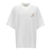 Axel Arigato Vit Bomull Logo T-shirt White, Herr