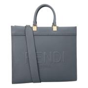 Fendi Laeder totevskor Blue, Dam