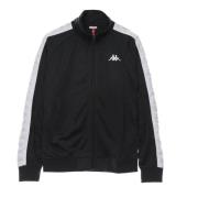 Kappa Slim Herr Track Jacket Svart/vit/grå Black, Herr