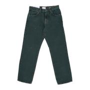 Amish Klassiska Herr Straight Leg Jeans Green, Herr