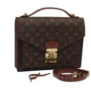 Louis Vuitton Vintage Pre-owned Canvas louis-vuitton-vskor Brown, Dam